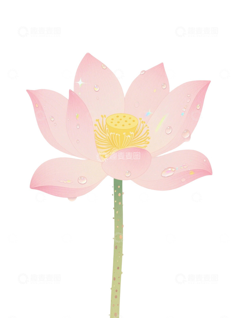 荷花免扣素材232