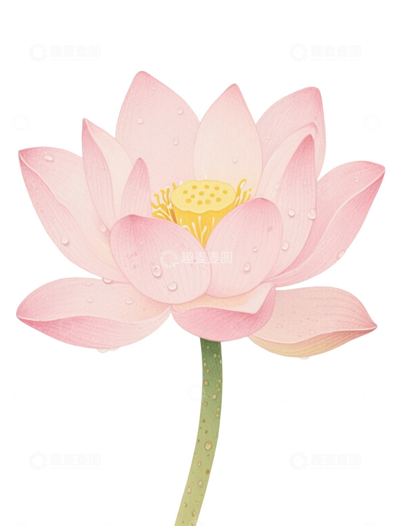 荷花免扣素材230