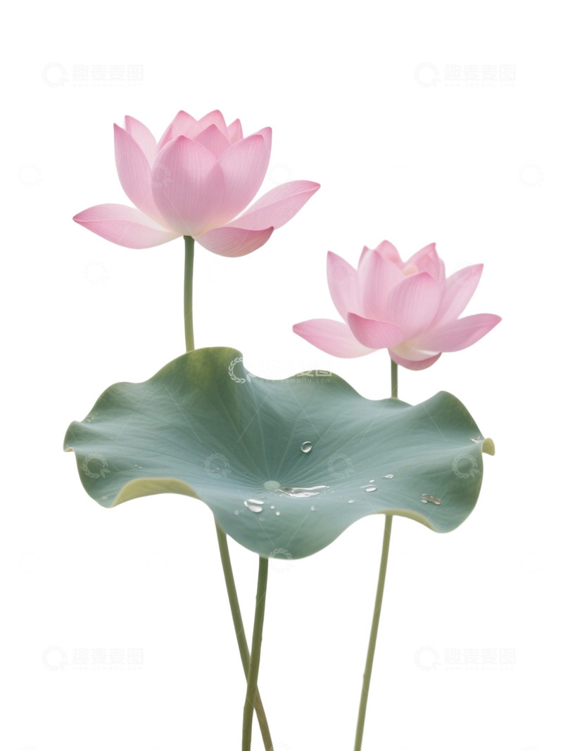 荷花免扣素材390