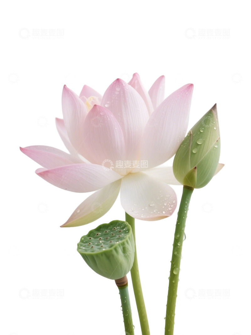 高清大图下载【趣麦麦图】荷花免扣素材362