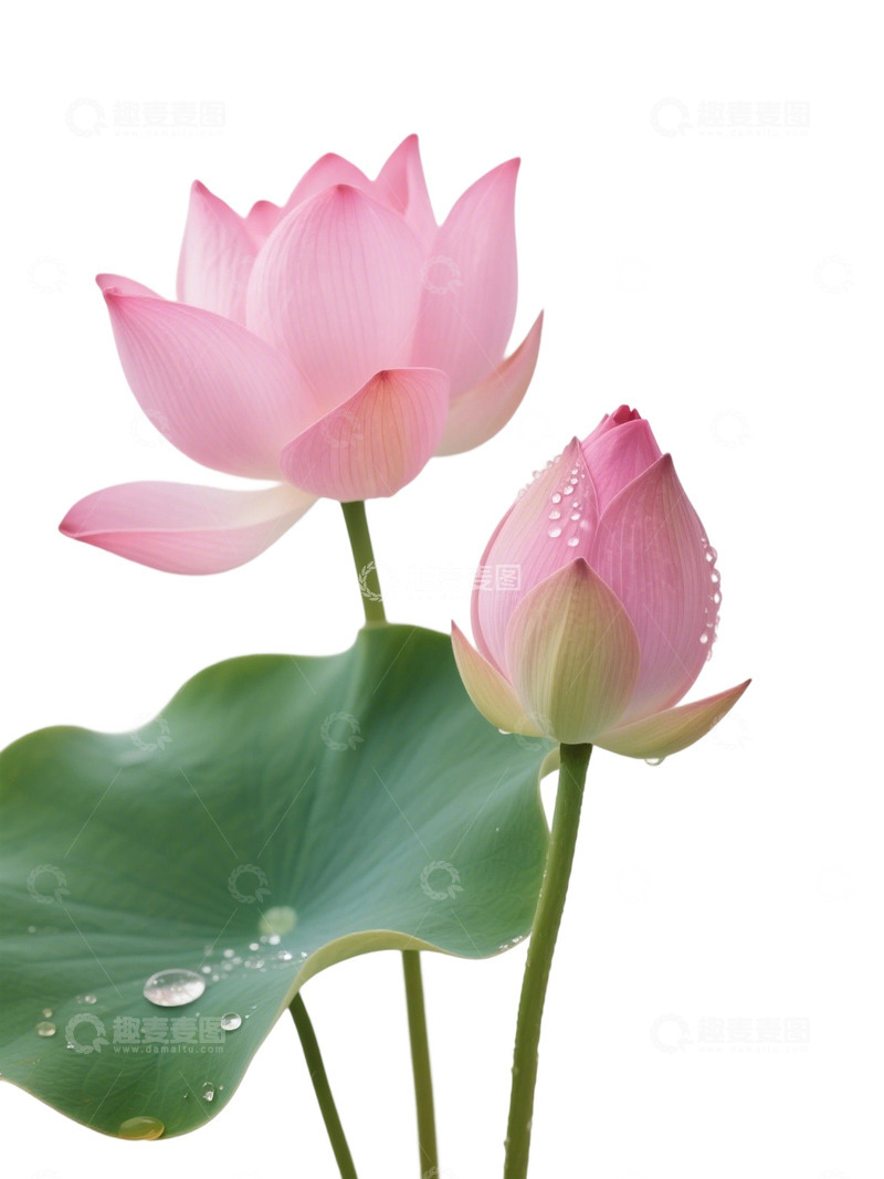 荷花免扣素材418