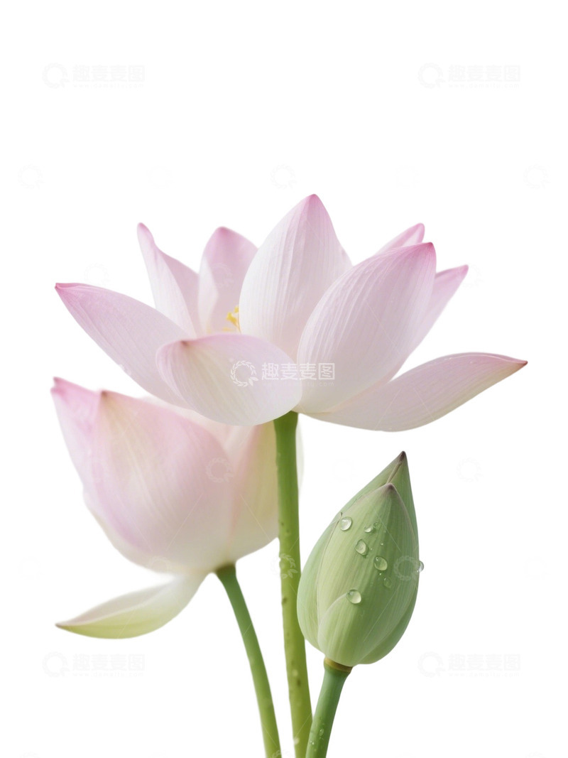 高清大图下载【趣麦麦图】荷花免扣素材377