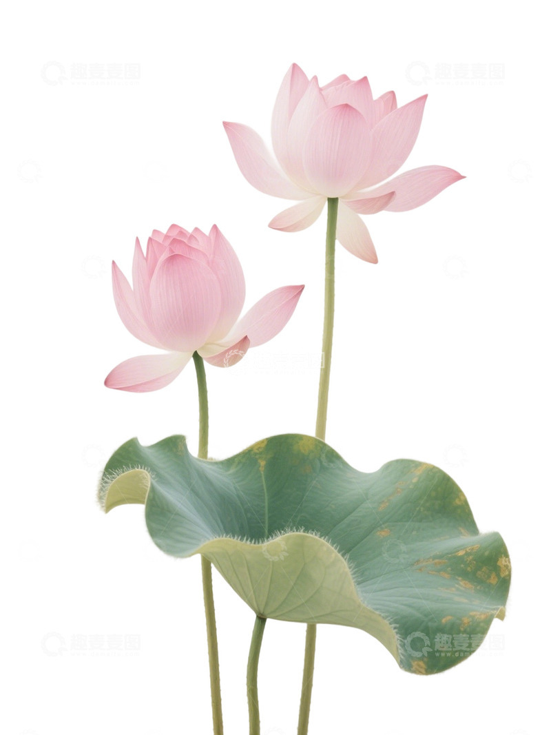 高清大图下载【趣麦麦图】荷花免扣素材397