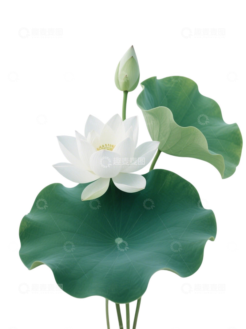 高清大图下载【趣麦麦图】荷花免扣素材401