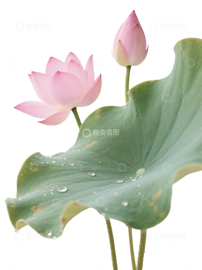 高清大图下载【趣麦麦图】荷花免扣素材393