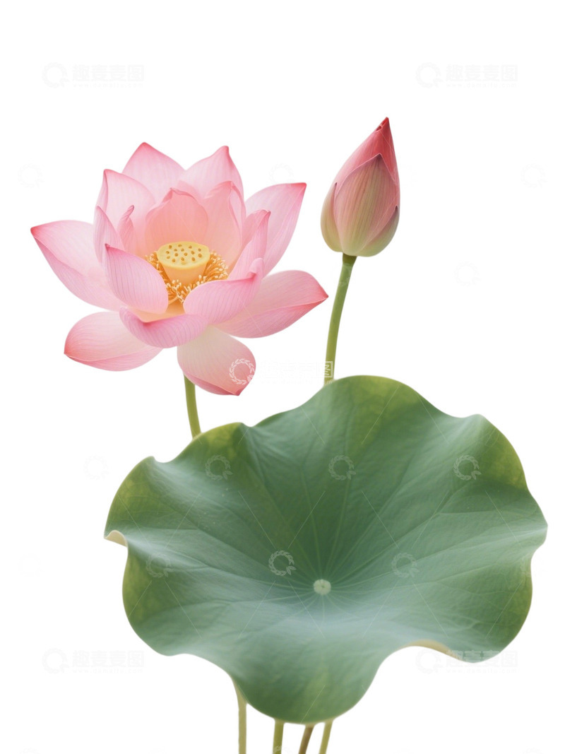 荷花免扣素材403