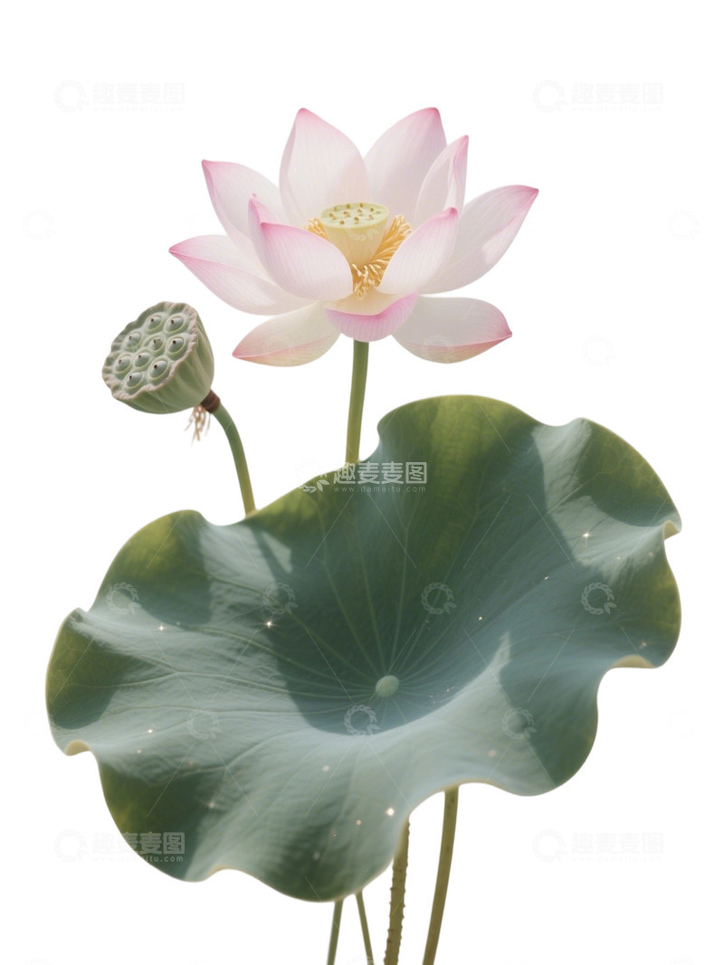 高清大图下载【趣麦麦图】荷花免扣素材602