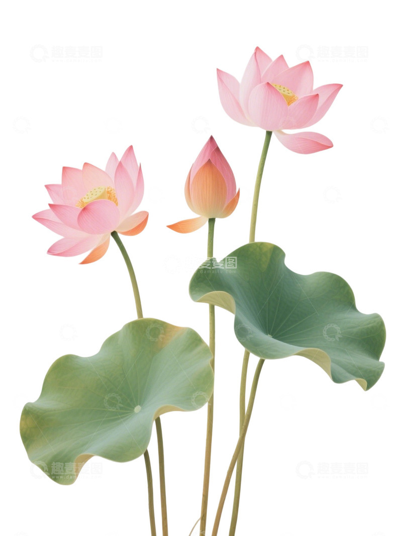 高清大图下载【趣麦麦图】荷花免扣素材540