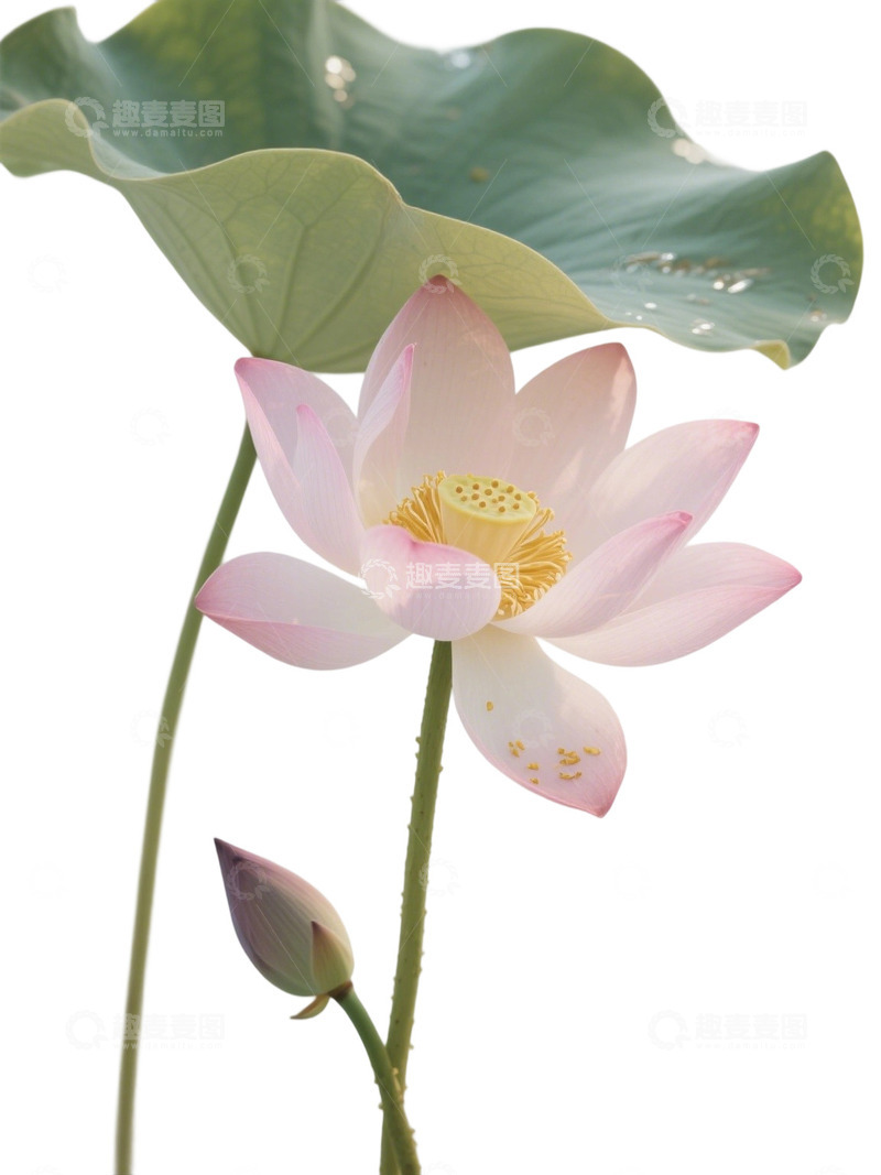 高清大图下载【趣麦麦图】荷花免扣素材500