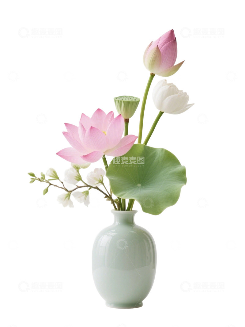 高清大图下载【趣麦麦图】荷花免扣素材664