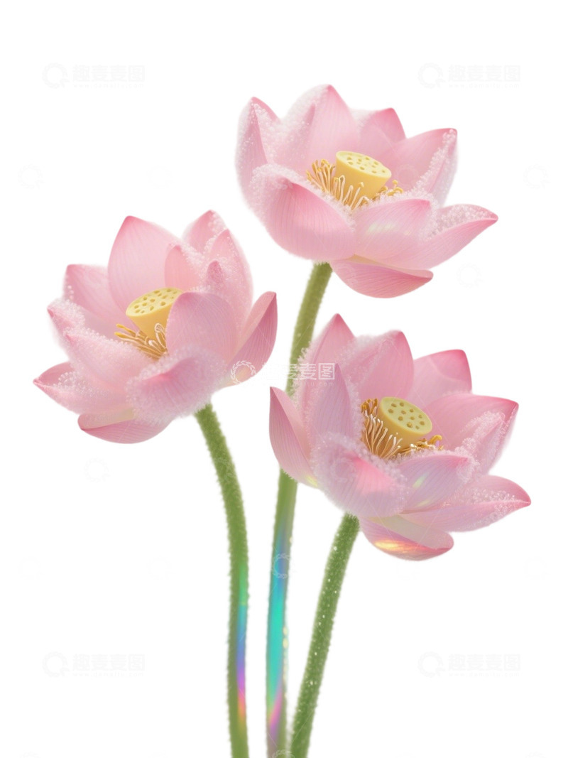 高清大图下载【趣麦麦图】荷花免扣素材600