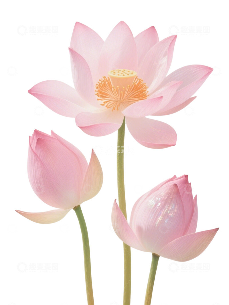 高清大图下载【趣麦麦图】荷花免扣素材530