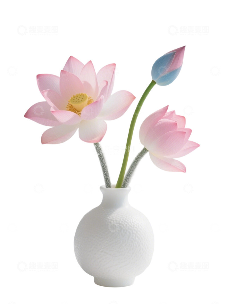 荷花免扣素材663