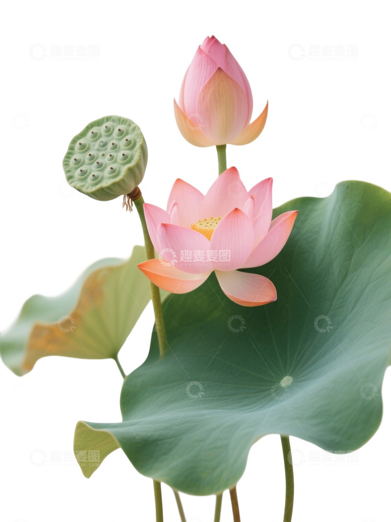 荷花免扣素材544