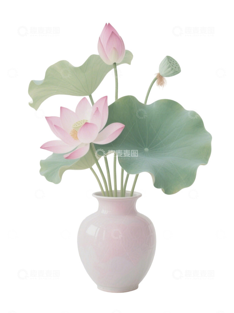 高清大图下载【趣麦麦图】荷花免扣素材659