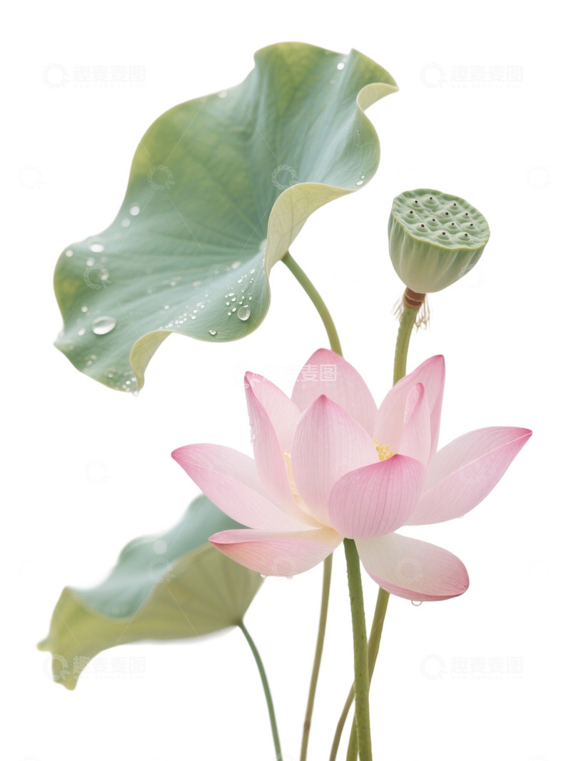 高清大图下载【趣麦麦图】荷花免扣素材603