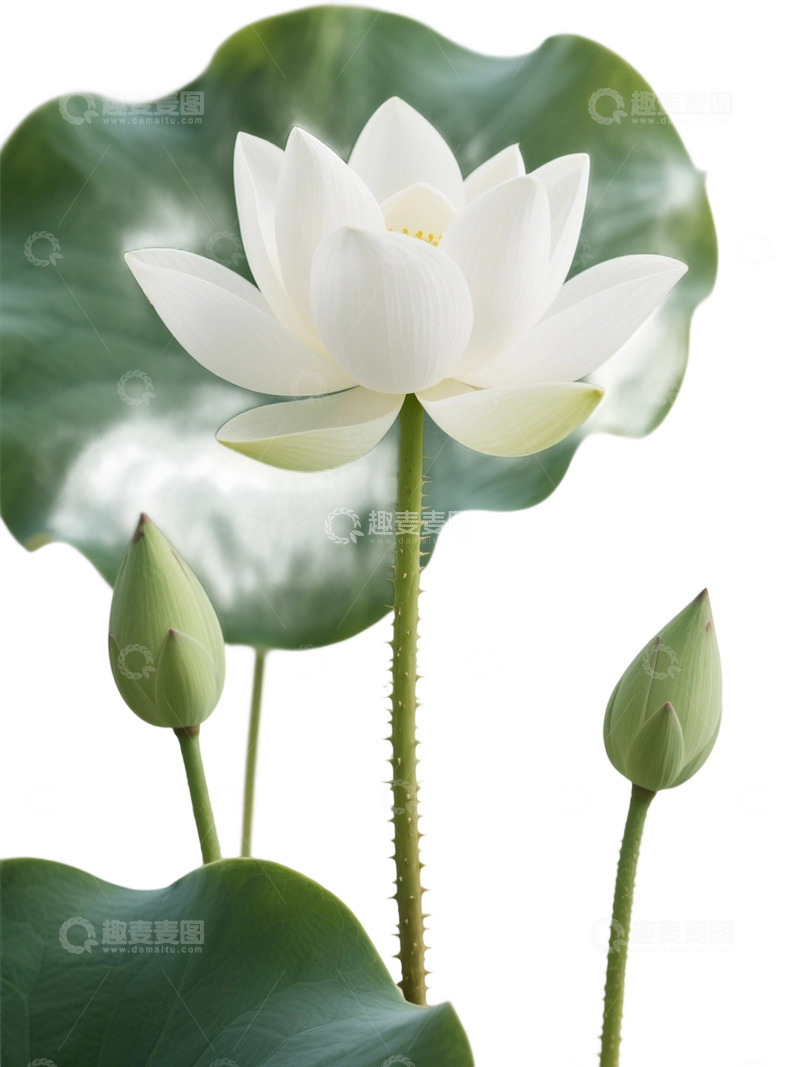 荷花免扣素材516