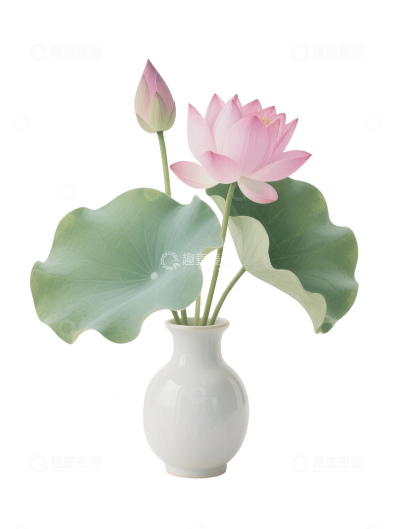荷花免扣素材702