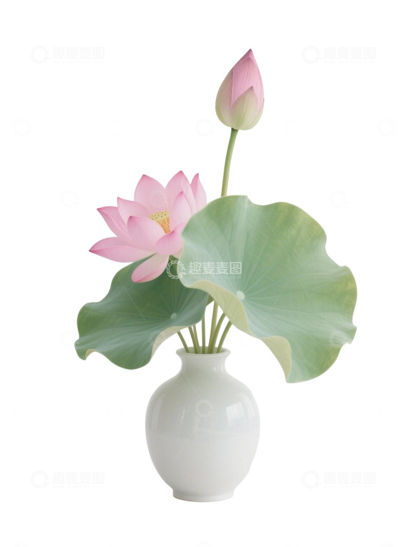 荷花免扣素材735