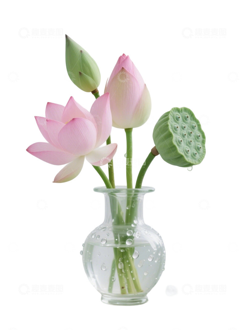 高清大图下载【趣麦麦图】荷花免扣素材725