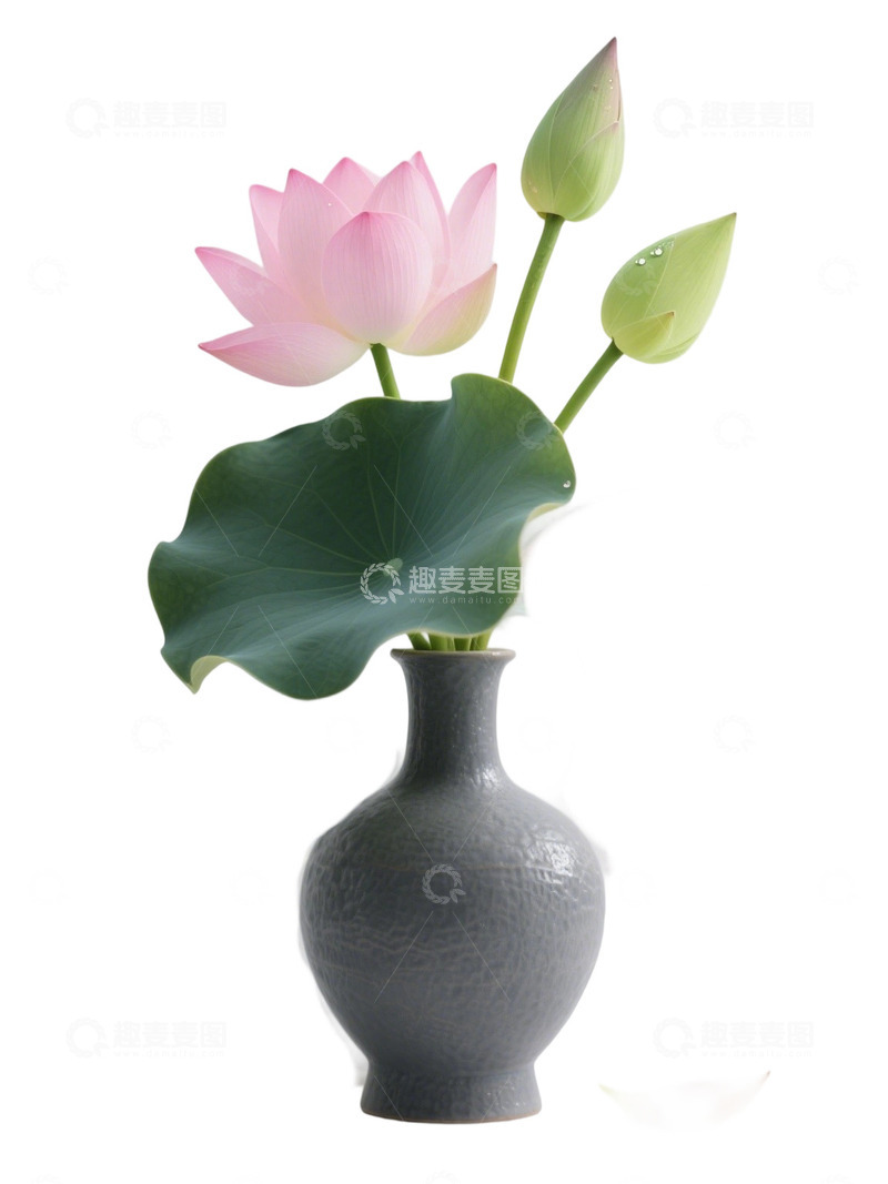 高清大图下载【趣麦麦图】荷花免扣素材7105