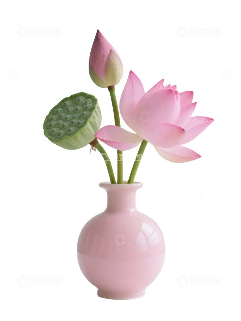 荷花免扣素材681