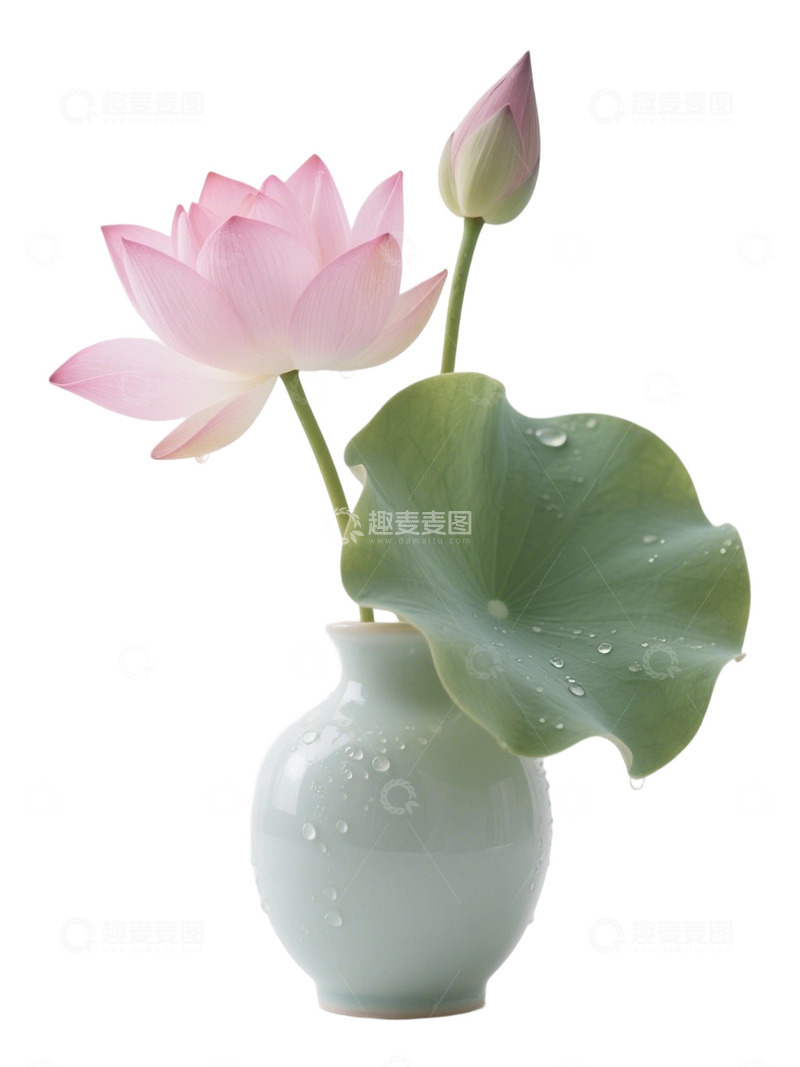 高清大图下载【趣麦麦图】荷花免扣素材736