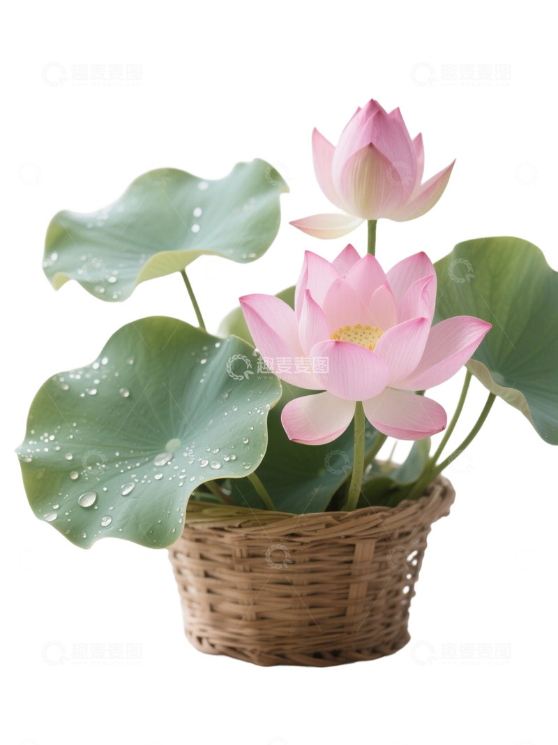 荷花免扣素材674