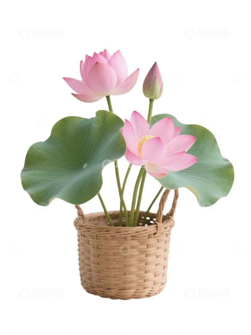 高清大图下载【趣麦麦图】荷花免扣素材744