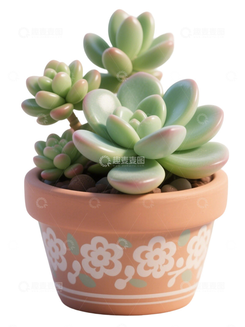 高清大图下载【趣麦麦图】多肉植物免扣素材5