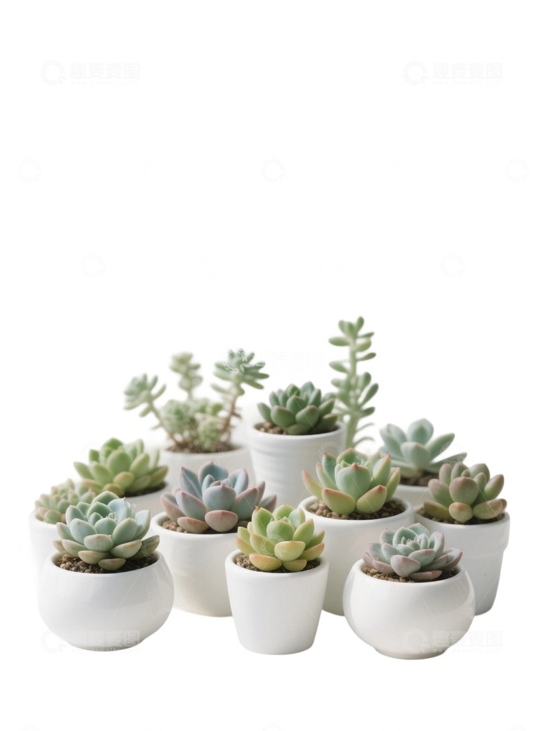 高清大图下载【趣麦麦图】多肉植物免扣素材13
