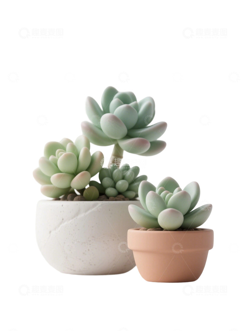 高清大图下载【趣麦麦图】多肉植物免扣素材37