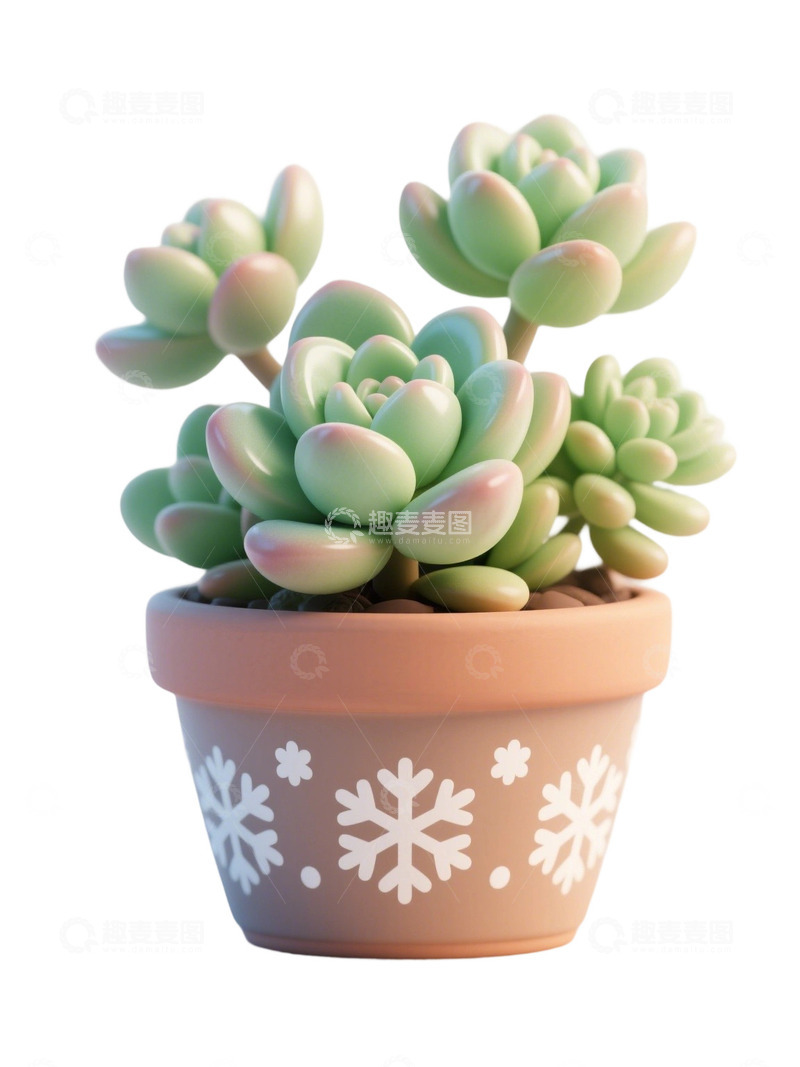 高清大图下载【趣麦麦图】多肉植物免扣素材011