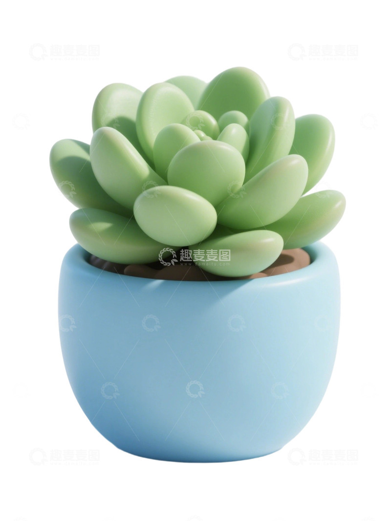 高清大图下载【趣麦麦图】多肉植物免扣素材25