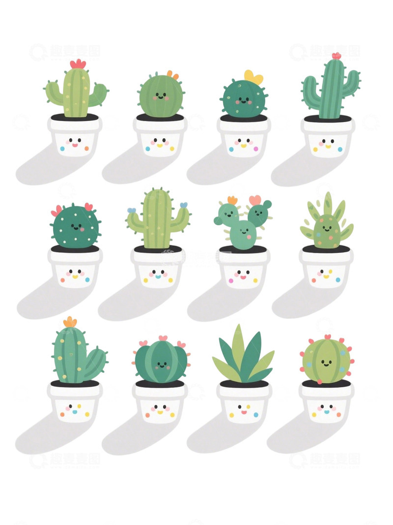 高清大图下载【趣麦麦图】多肉植物免扣素材95