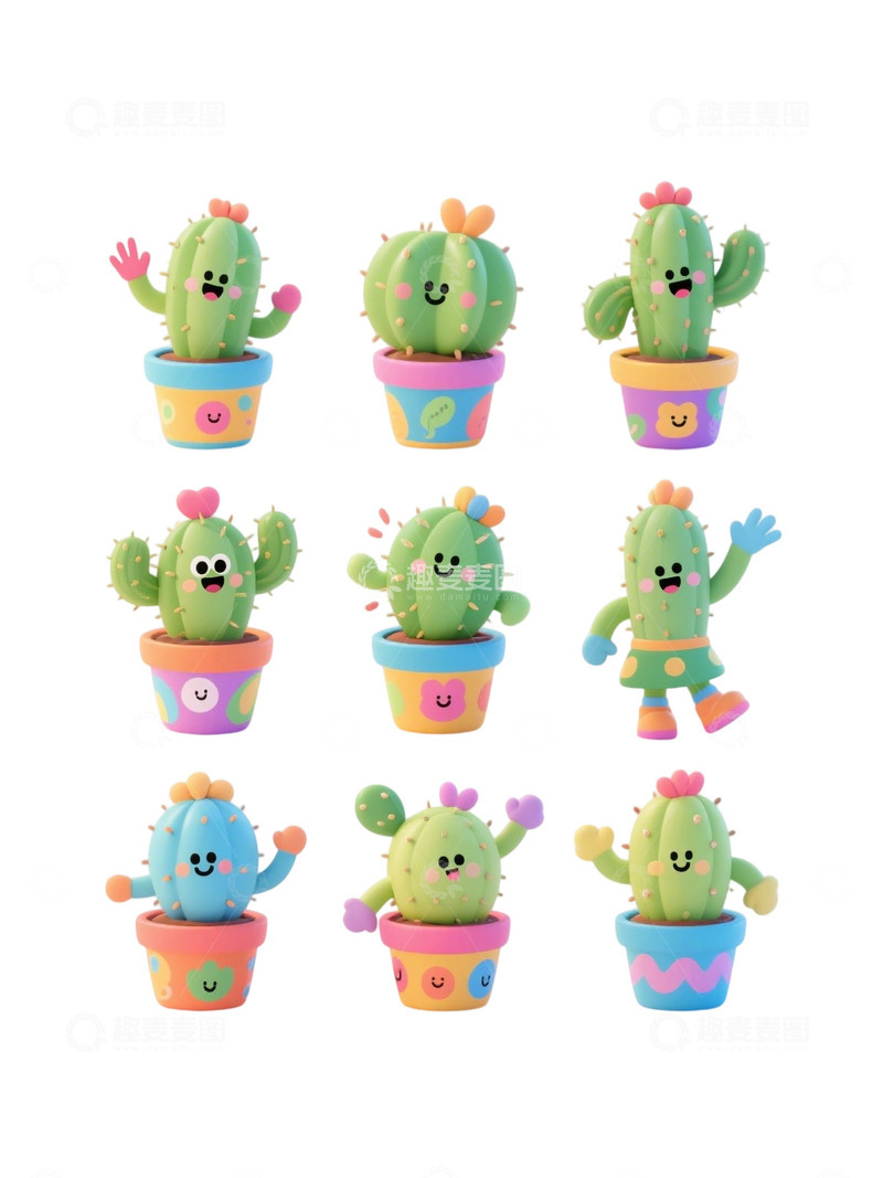 高清大图下载【趣麦麦图】多肉植物免扣素材114