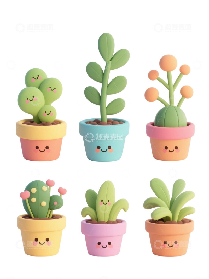 高清大图下载【趣麦麦图】多肉植物免扣素材104