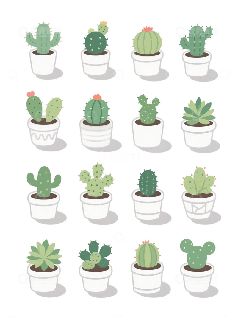 高清大图下载【趣麦麦图】多肉植物免扣素材98