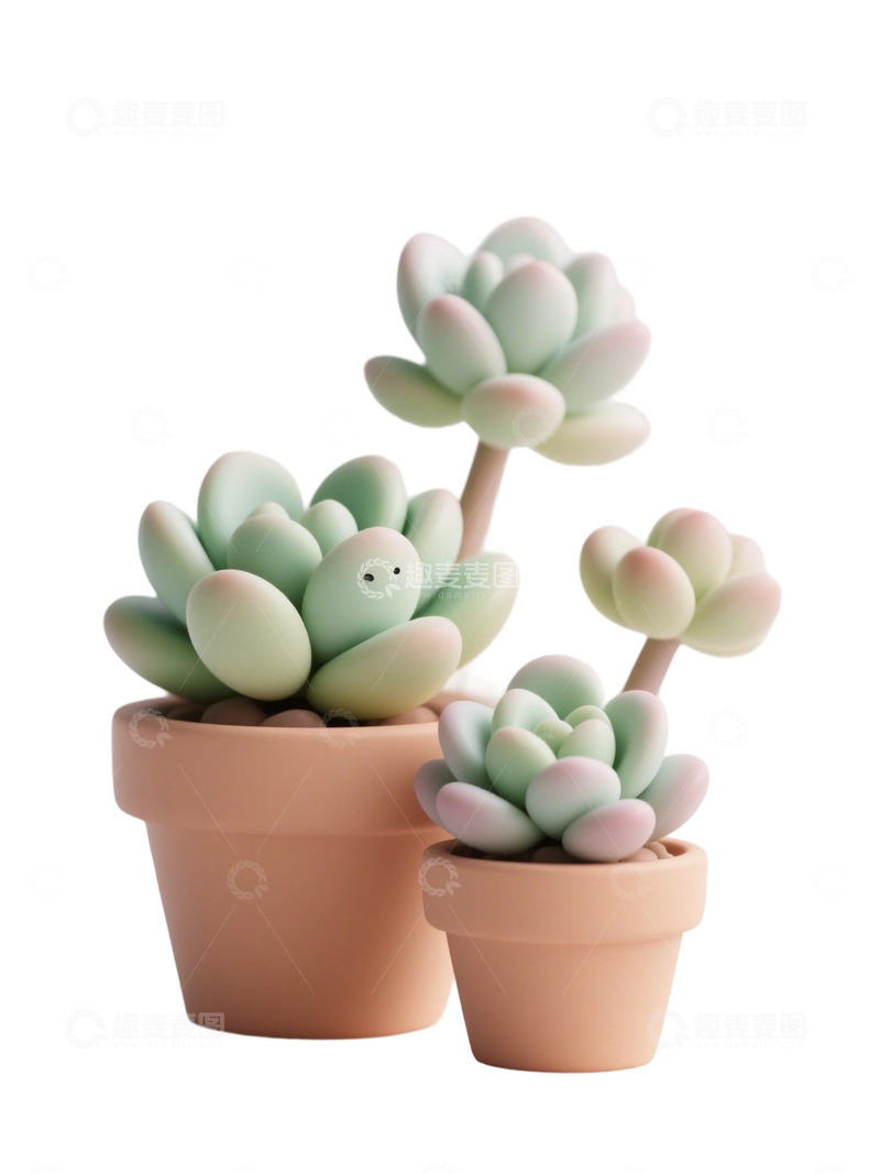 高清大图下载【趣麦麦图】多肉植物免扣素材32