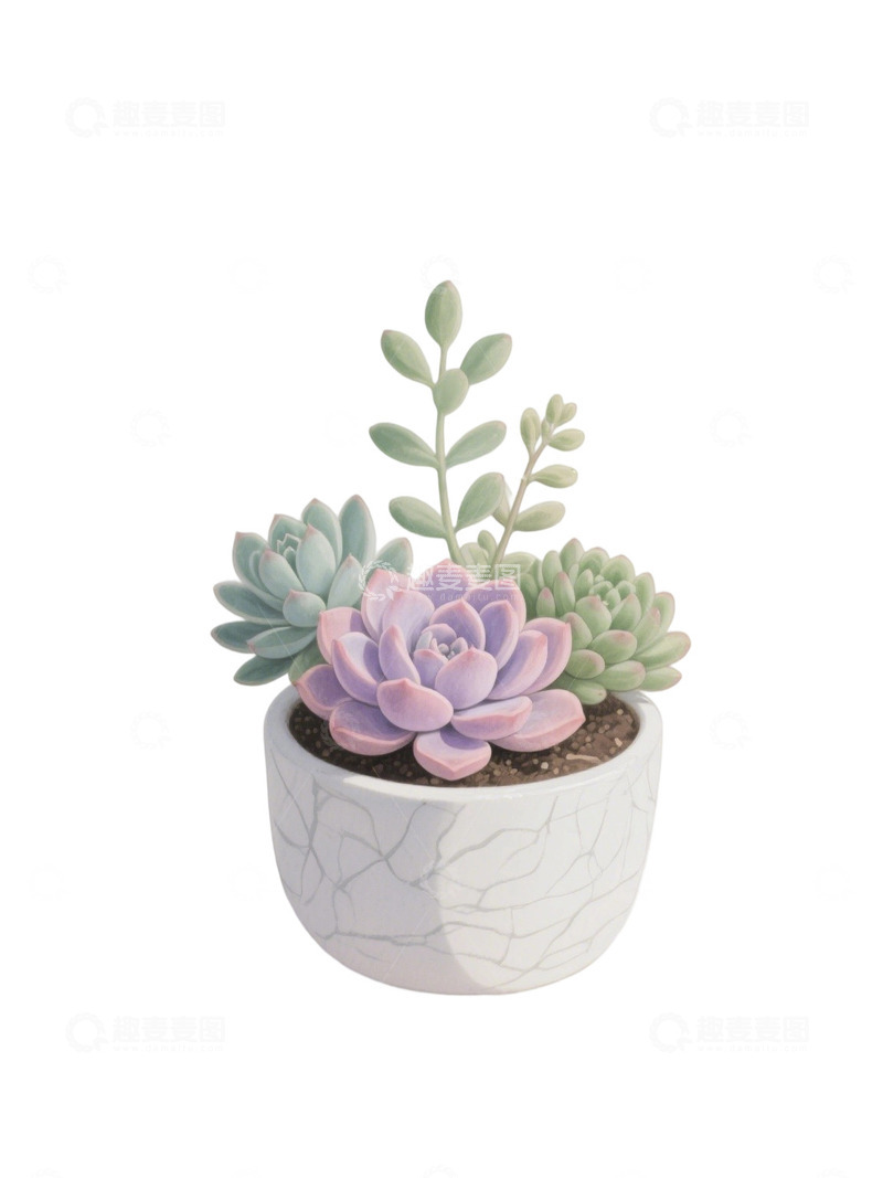 高清大图下载【趣麦麦图】多肉植物免扣素材58