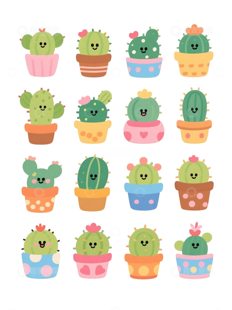 高清大图下载【趣麦麦图】多肉植物免扣素材99