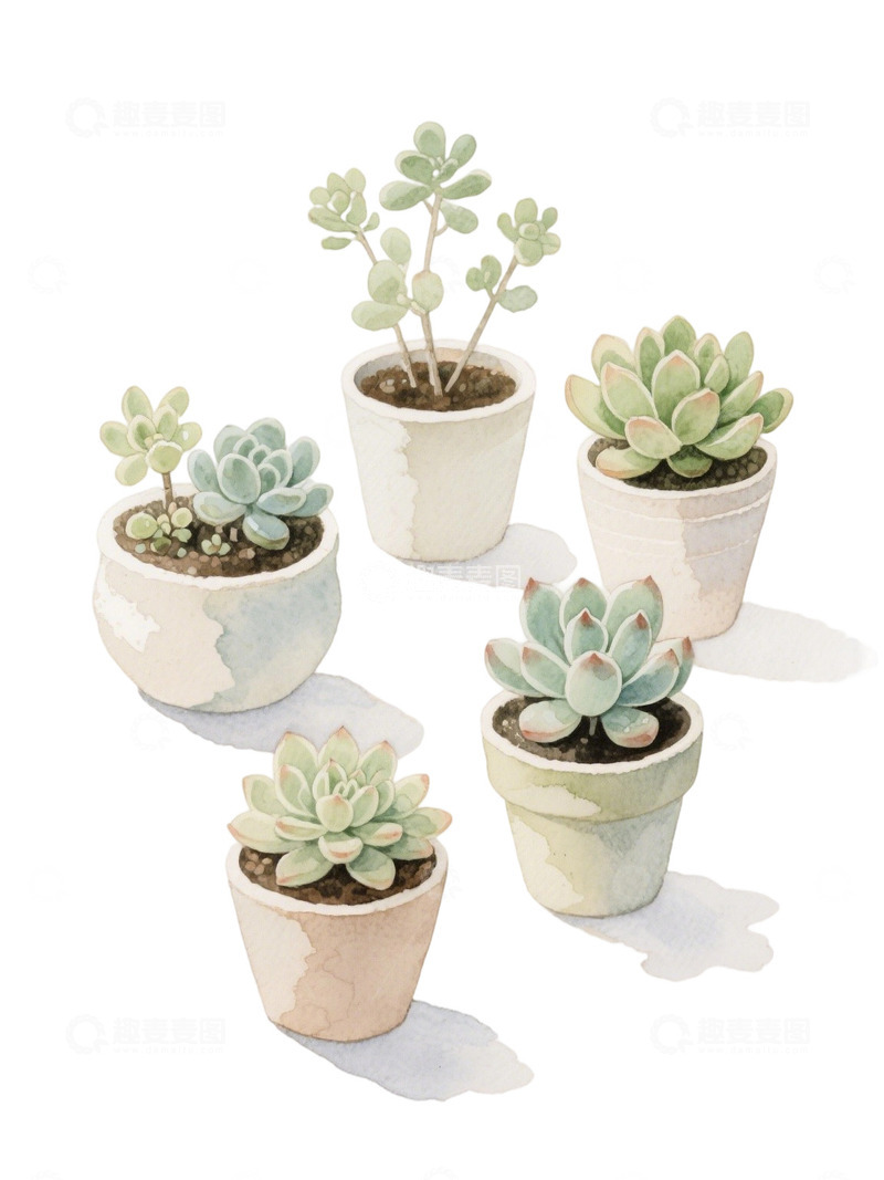 高清大图下载【趣麦麦图】多肉植物免扣素材93