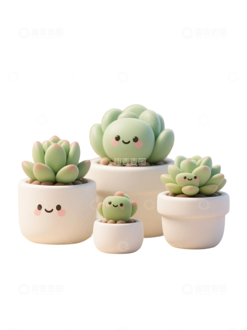 高清大图下载【趣麦麦图】多肉植物免扣素材47