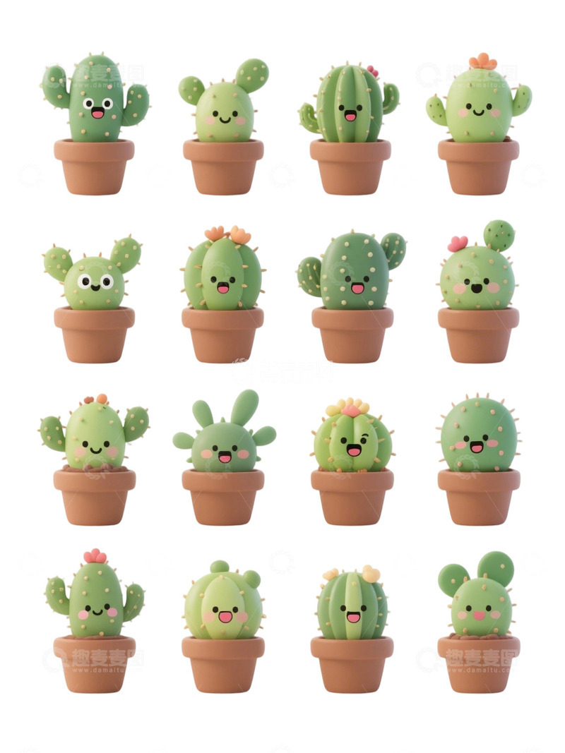 高清大图下载【趣麦麦图】多肉植物免扣素材80