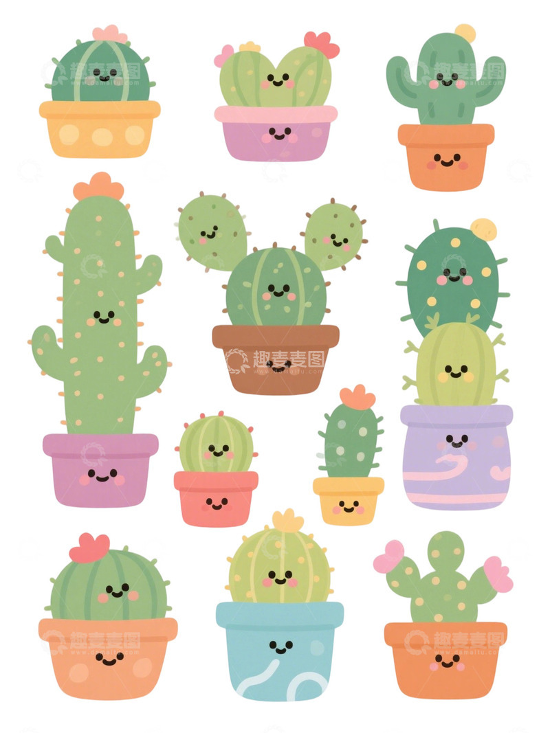 高清大图下载【趣麦麦图】多肉植物免扣素材111