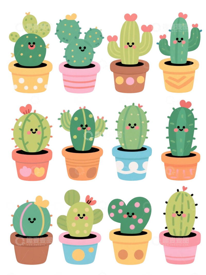 高清大图下载【趣麦麦图】多肉植物免扣素材116