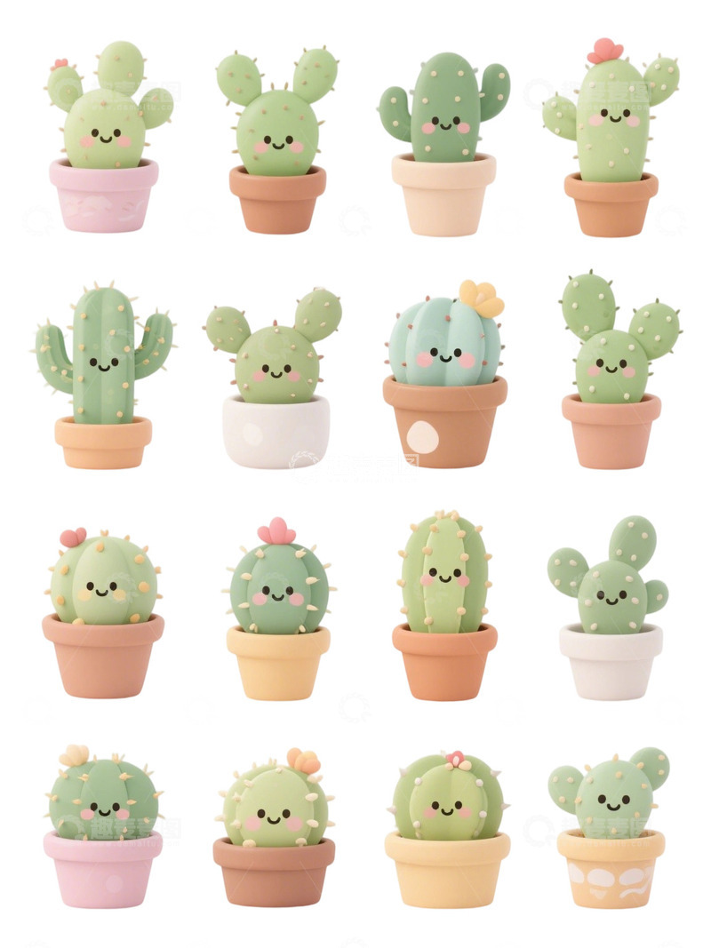 高清大图下载【趣麦麦图】多肉植物免扣素材115