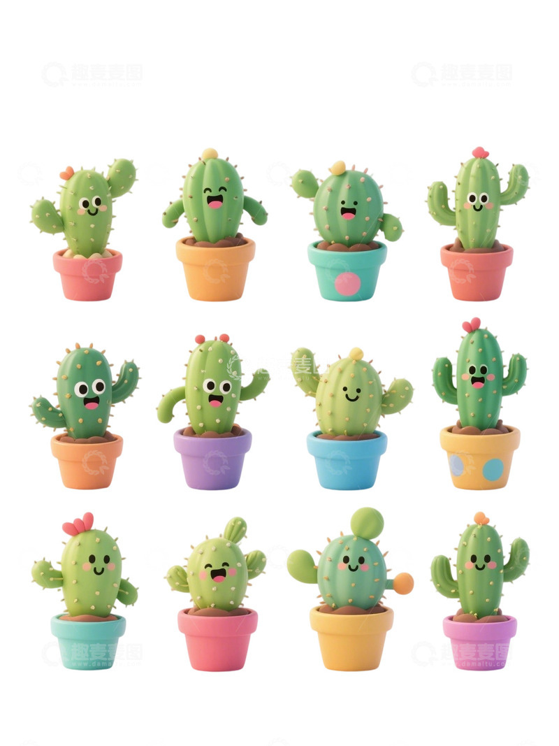 高清大图下载【趣麦麦图】多肉植物免扣素材113