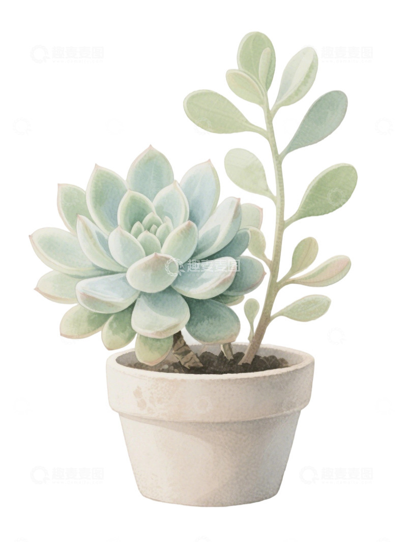 高清大图下载【趣麦麦图】多肉植物免扣素材57