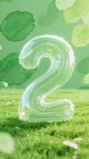 倒计时数字2海报